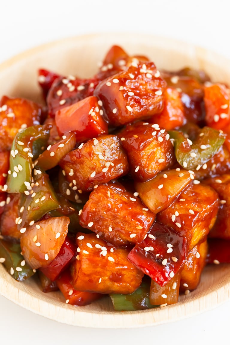 一碗甜豆腐的特写镜头